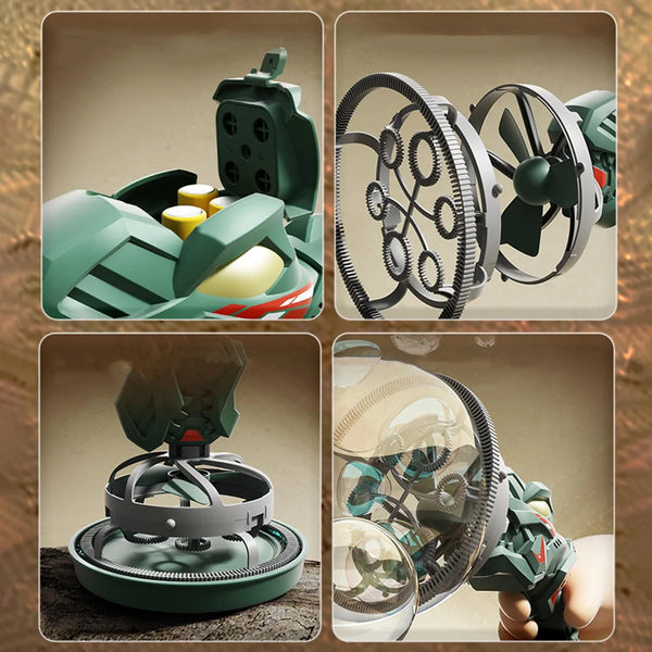 2 in 1 Dinosaur Large Bubbles Gun
