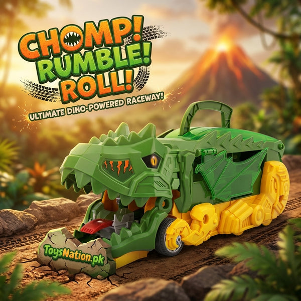 Transforming Dinosaur Car Toy – Roar Into Action Transform & Race