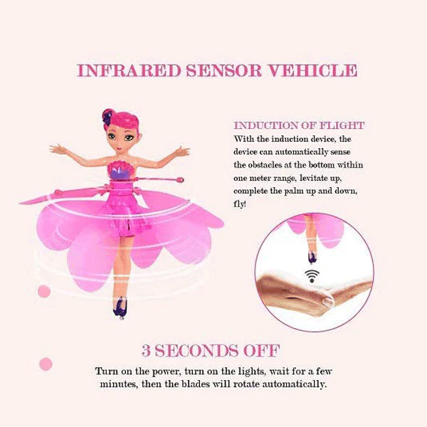 Hand Sensor Flying Barbie Doll - Motion-Controlled Hovering Toy