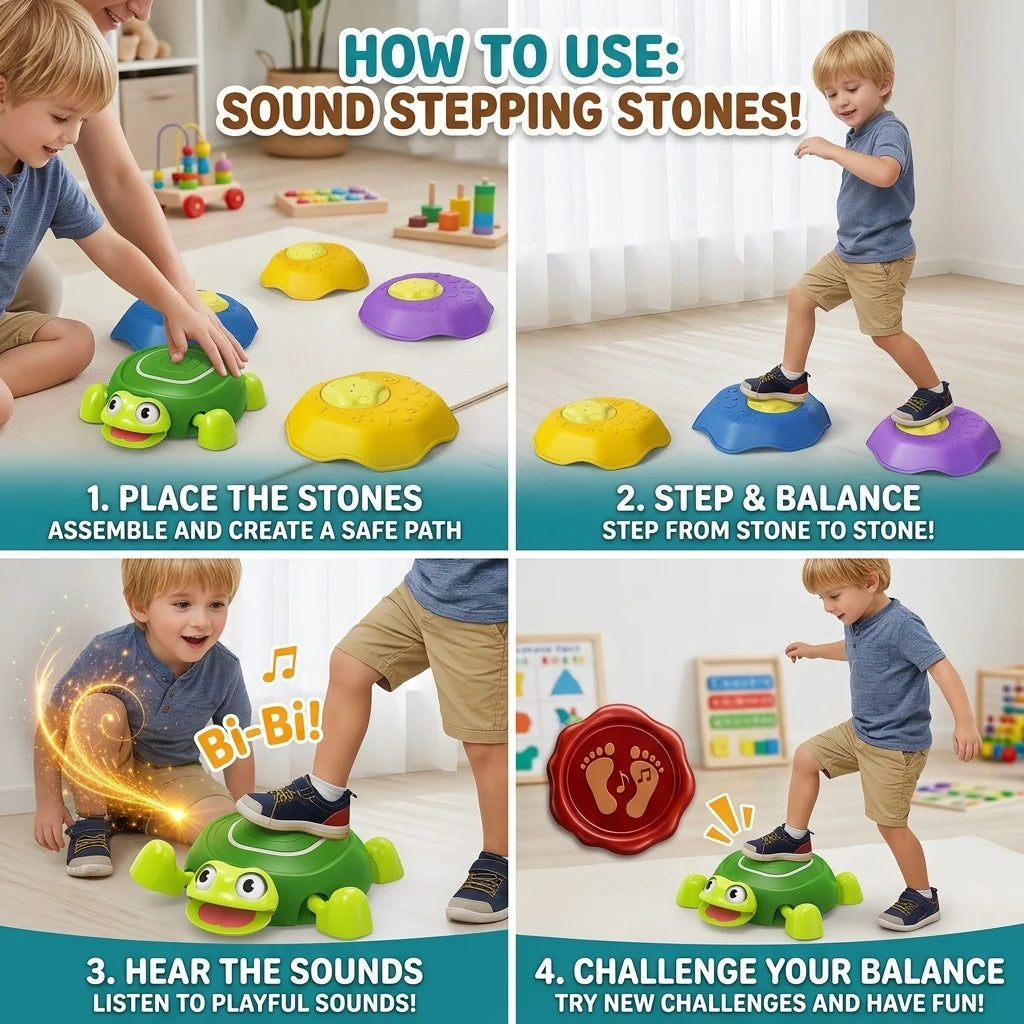 Sound Stepping Stones Shape Turtle Series Set Secondary image