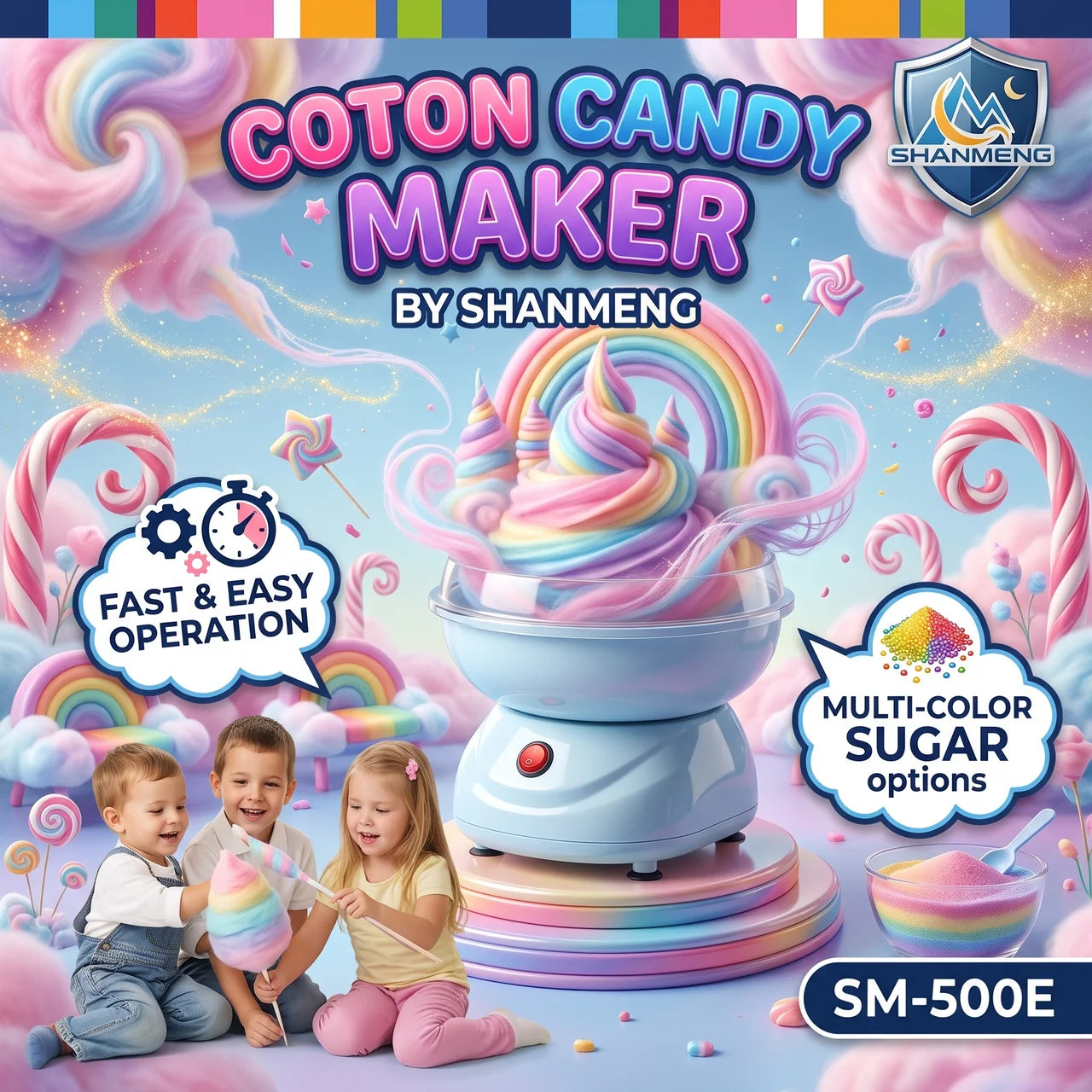 Electric Cotton Candy Maker Machine For Home Kids Secondary image