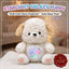 Starlight Galaxy Puppy Plush Toy with Multicolor Starry Projection and Auto Sleep Timer
