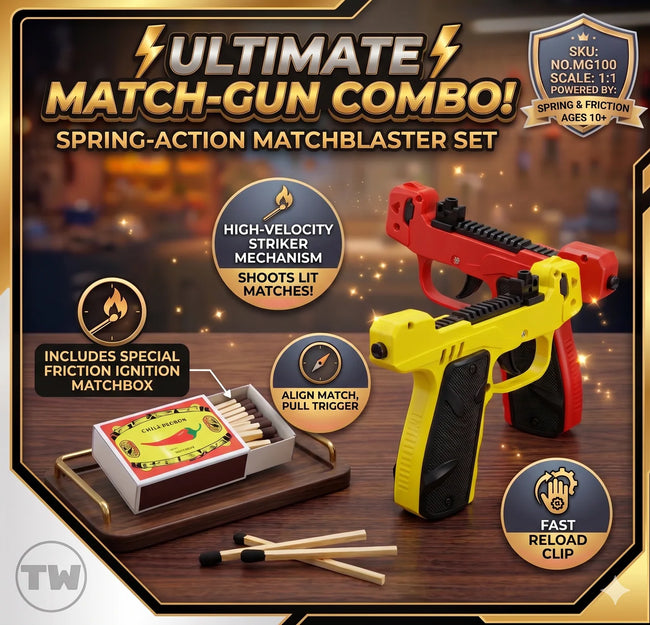 High Quality Pretend Play Matchstick Gun Toy Main Image