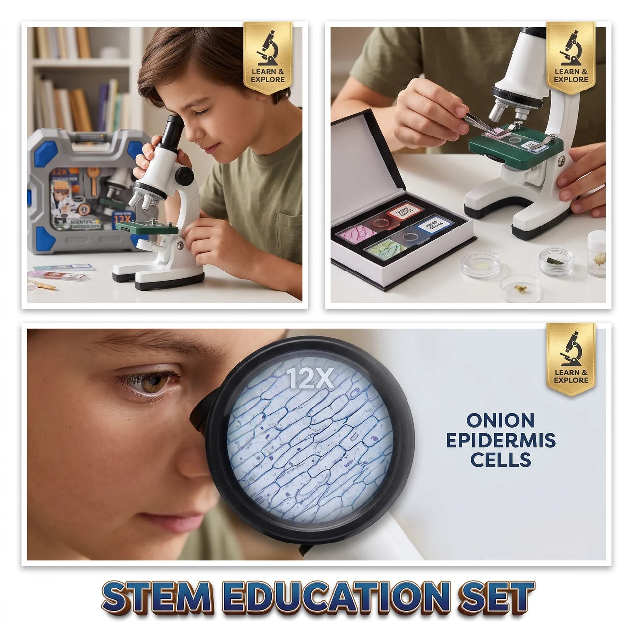 Scientific Microscope Kids STEM Set With Carry Case Secondary image