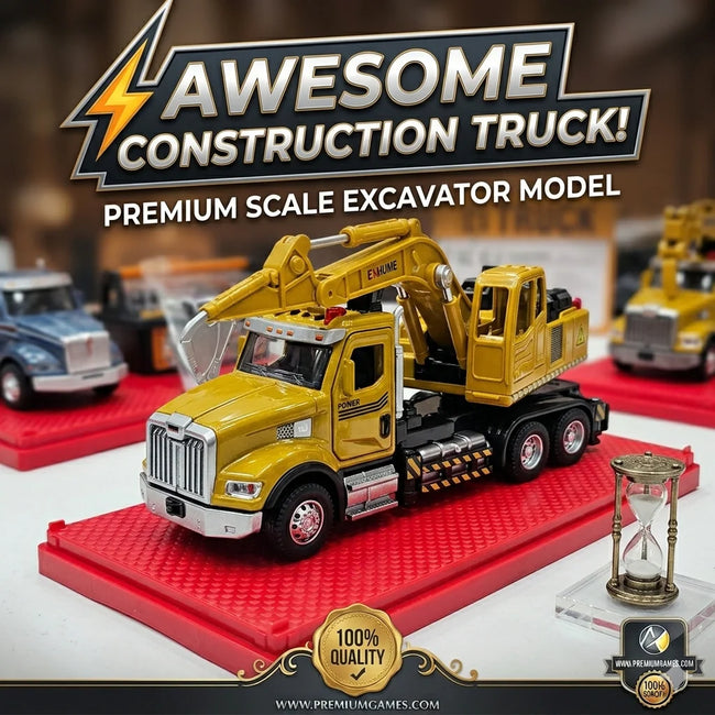 1:24 Scale Die-Cast Excavator Construction Truck With Light And Sound Hover Image