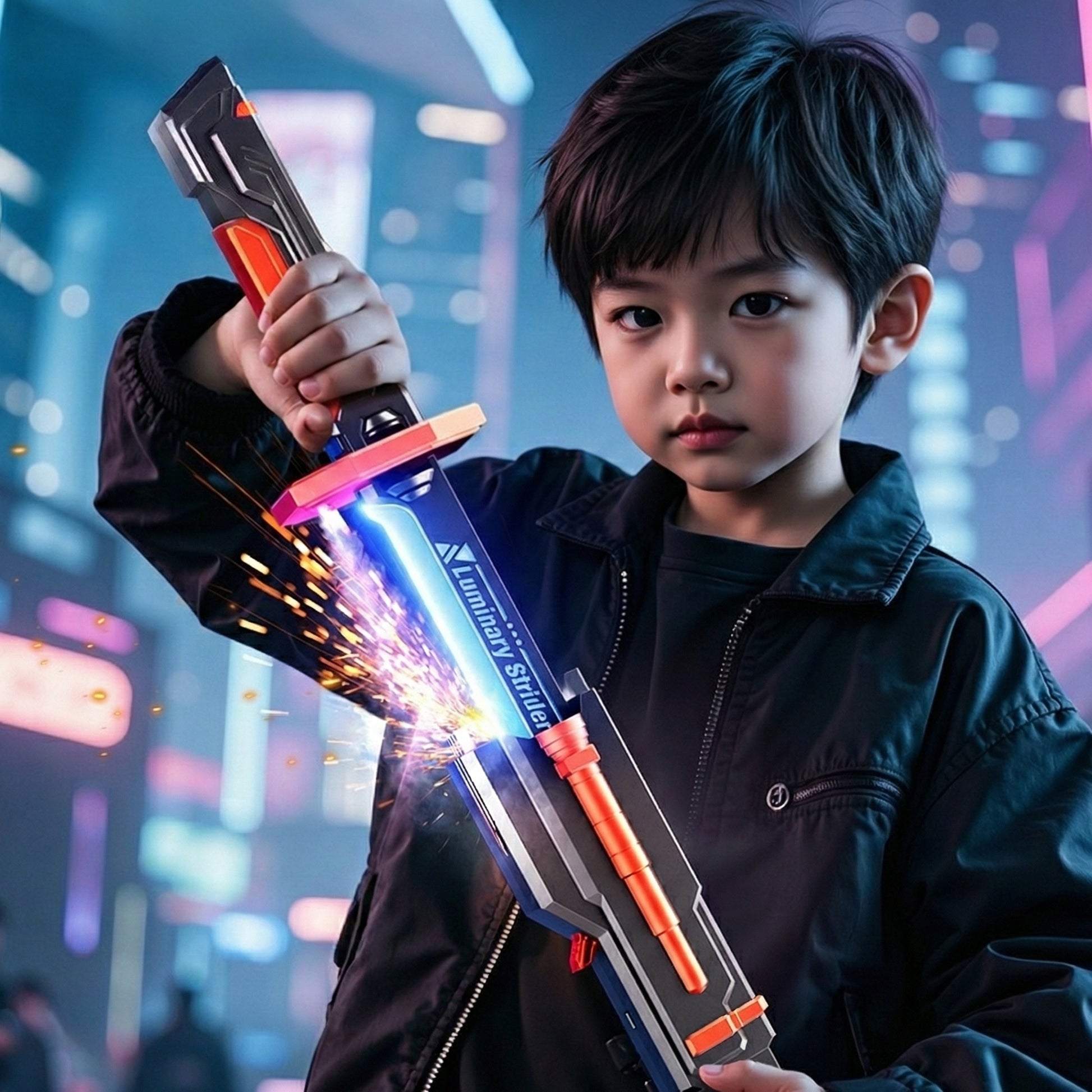 Sparkblade LED Sword - Light-Up Katana Sword with Smoke & Spark Effects