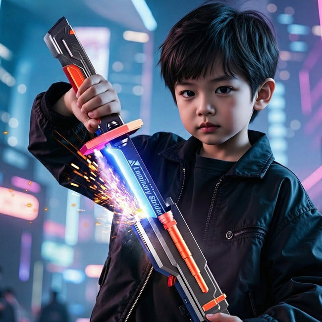 Sparkblade LED Sword - Light-Up Katana Sword with Smoke & Spark Effects Hover Image