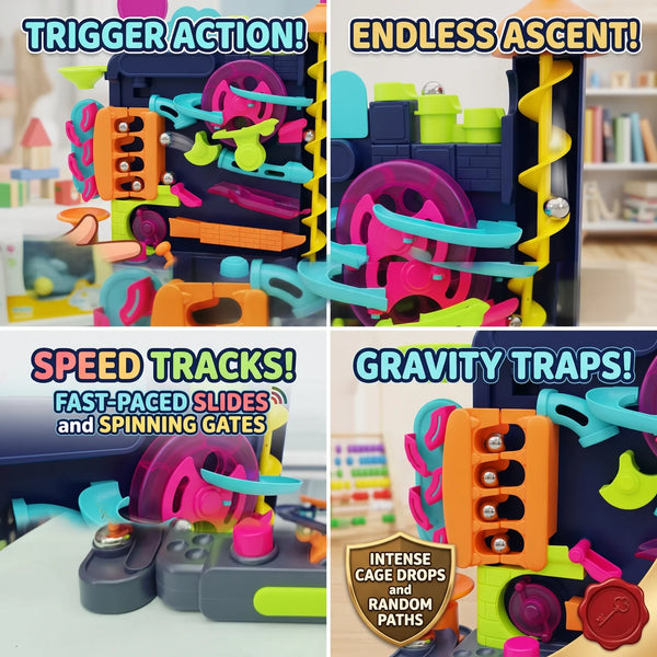 Colorful Marble Building Pin Ball Machine