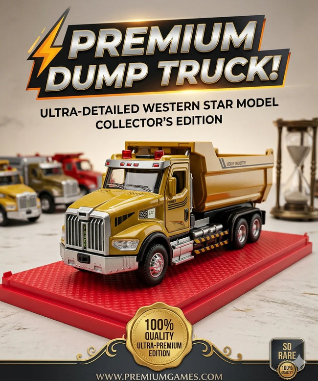 1:24 Scale Die-cast Dump Construction Truck With Light and Sound Hover Image