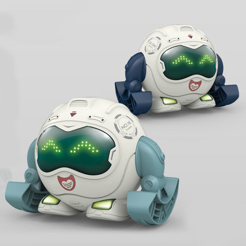 Smart Crawling Robot Toy with LED Face Display – Interactive Electronic Toy for Kids Hover Image