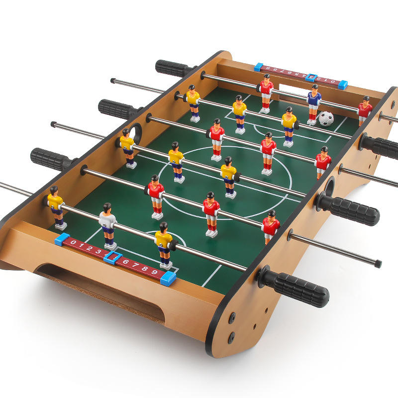 Mini Wooden Football Tabletop Game - Kids Table Soccer Championship Game