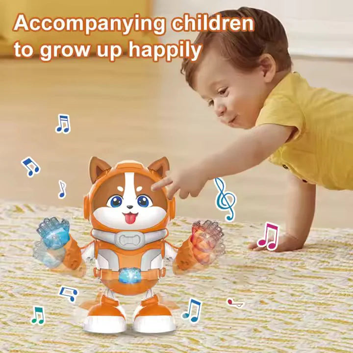Electric Dancing Space Rabbit Toy - Walking Musical Toy with Lights & Sound