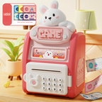 Multi-function Cartoon Atm Piggy Bank With Fingerprint Password
