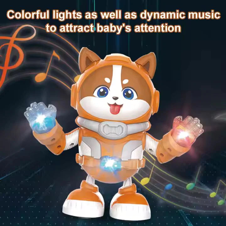 Electric Dancing Space Rabbit Toy - Walking Musical Toy with Lights & Sound