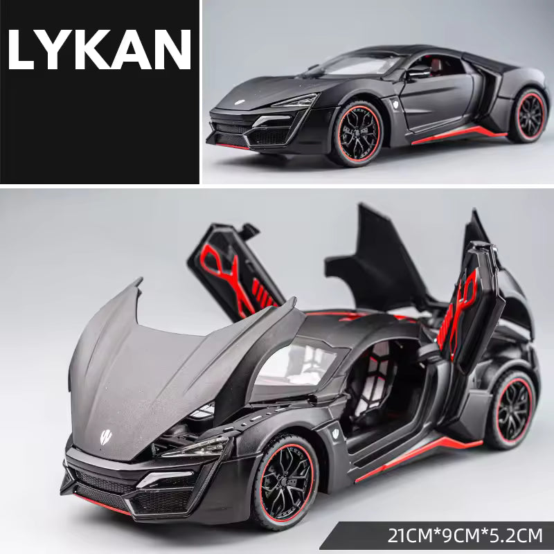 1:24 Scale Lykan Hypersport Die-Cast Model - Alloy Supercar with Opening Doors & Hood Secondary image