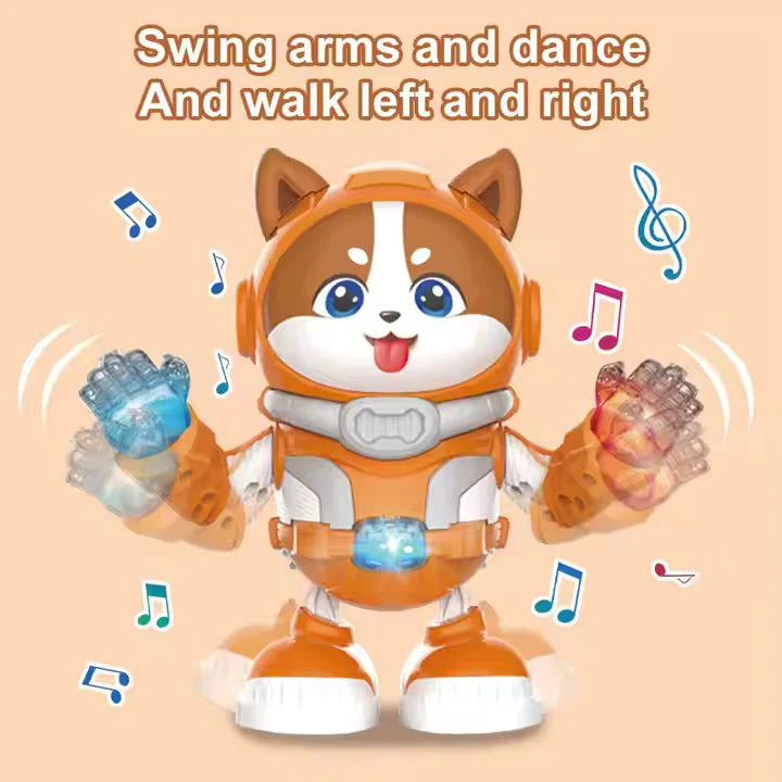Electric Dancing Space Rabbit Toy - Walking Musical Toy with Lights & Sound Main image