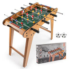 Mini Wooden Football Tabletop Game - Kids Table Soccer Championship Game