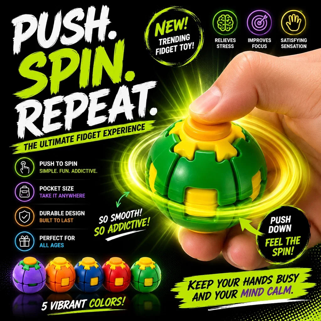 Top Spin Gyroball Spinning Ball Toys (1 Pcs) Main image