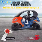 2.4GHz RC Stunt Motorcycle - Three-Wheel Remote Control Bike with Spray Effect