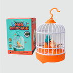 Interactive Voice-Activated Bird Cage Toy - Recording & Sound Effects with Light