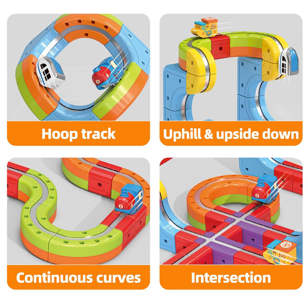 Magnetic Train Puzzle Track Set 18 Pieces