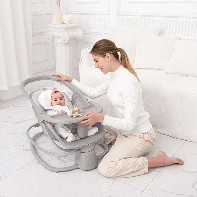 Mastela Deluxe 4-in-1 Electric Swing Bassinet Rocker with Food Tray Main Image