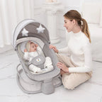 Mastela Deluxe 4-in-1 Electric Swing Bassinet Rocker with Food Tray
