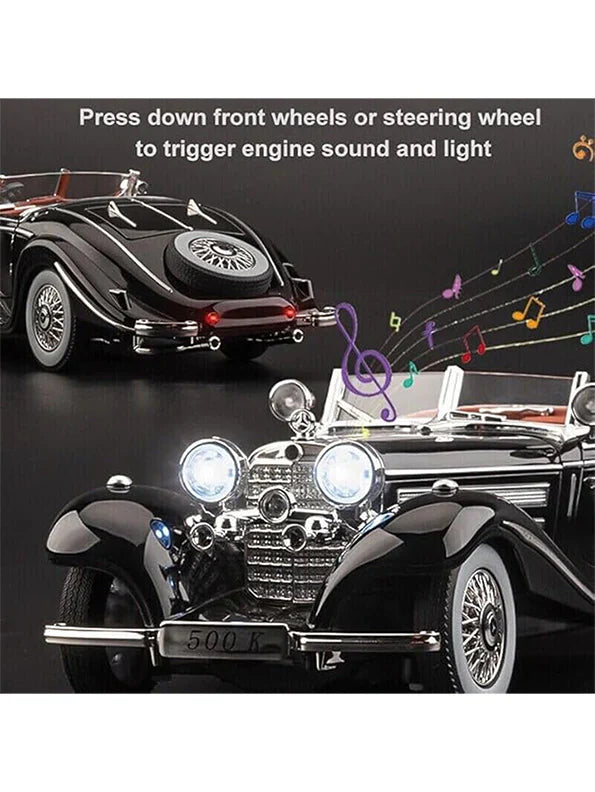 1:24 Scale Mercedes-Benz 500K Die-Cast Model - Classic Alloy with Light & Sound