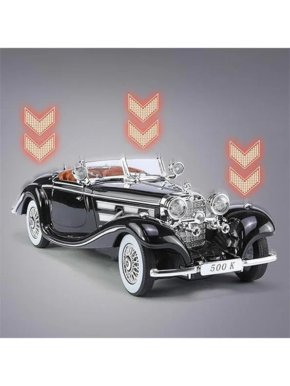 1:24 Scale Mercedes-Benz 500K Die-Cast Model - Classic Alloy with Light & Sound