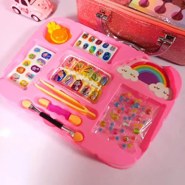 Kids Makeup Kit for Girls - Complete Beauty Play Set with Bag & Mirror