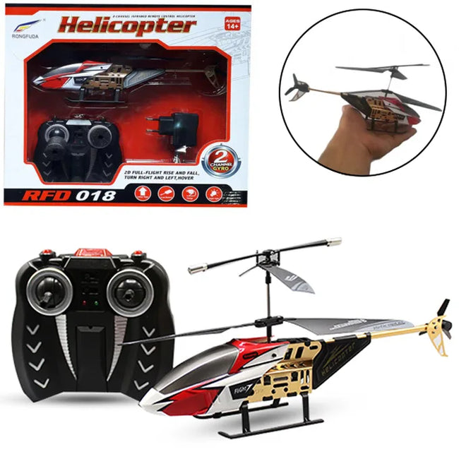 3.5-Channel RC Helicopter with LED Lights - Infrared Remote Control for Kids Main Image