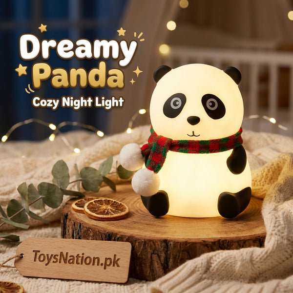 Dreamy Panda Glow Night Light – Soft Silicone LED Lamp for Kids