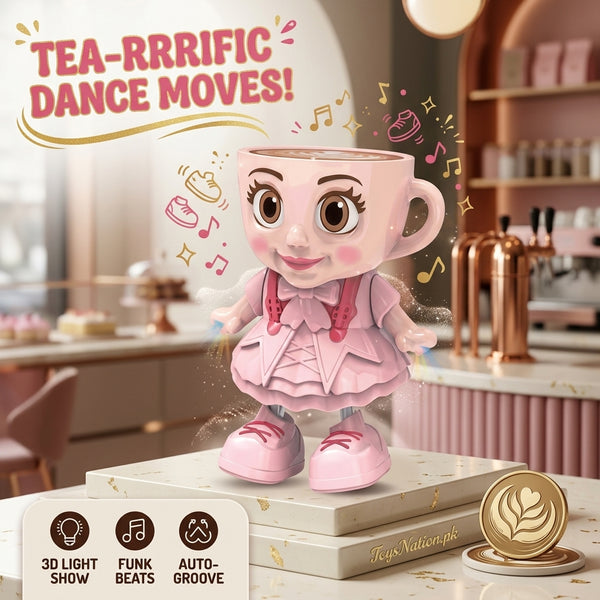 Cappuccino Dancing Teacup Doll with Lights, Music & Moves