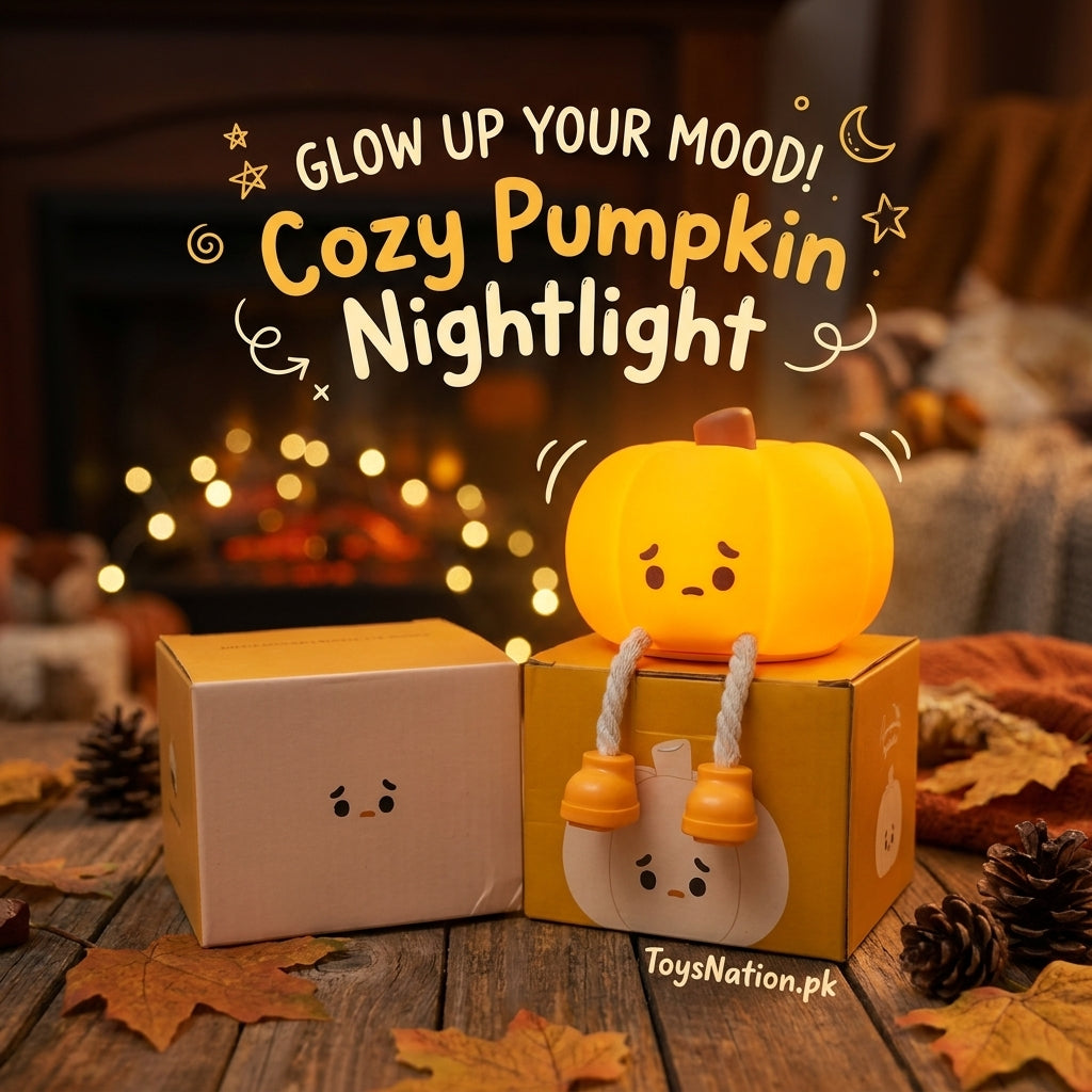 Glo-Gourd Pals Pumpkin Night Light – Cute Glowing LED Lamp for Kids' Secondary image