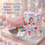 Glitter Tattoo Makeup Kit With Bag – Kids Sparkling Body Art Set