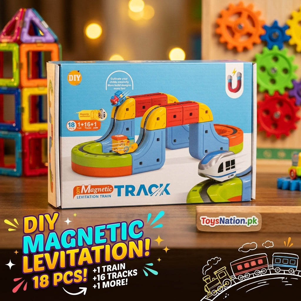 Magnetic Train Puzzle Track Set 18 Pieces