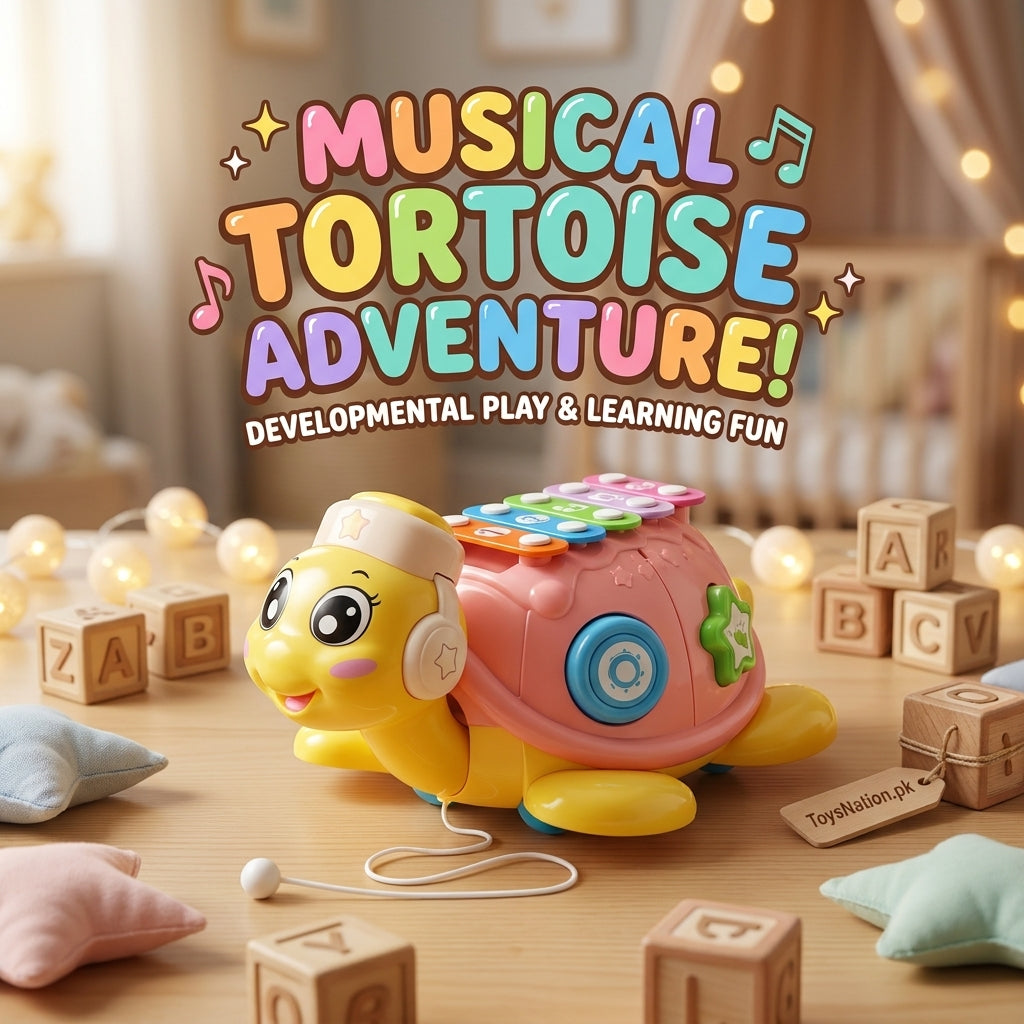 Musical Tortoise Piano Learning & for Babies – Light, Sound & Shape Activity Playset Secondary image