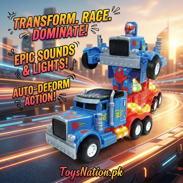 Robot Deform Transformer Truck – 2-in-1 Transform with Lights & Sounds