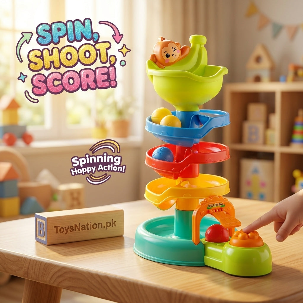 Huanger Roll Ball Tower – Early Learning Spiral Toy Secondary image