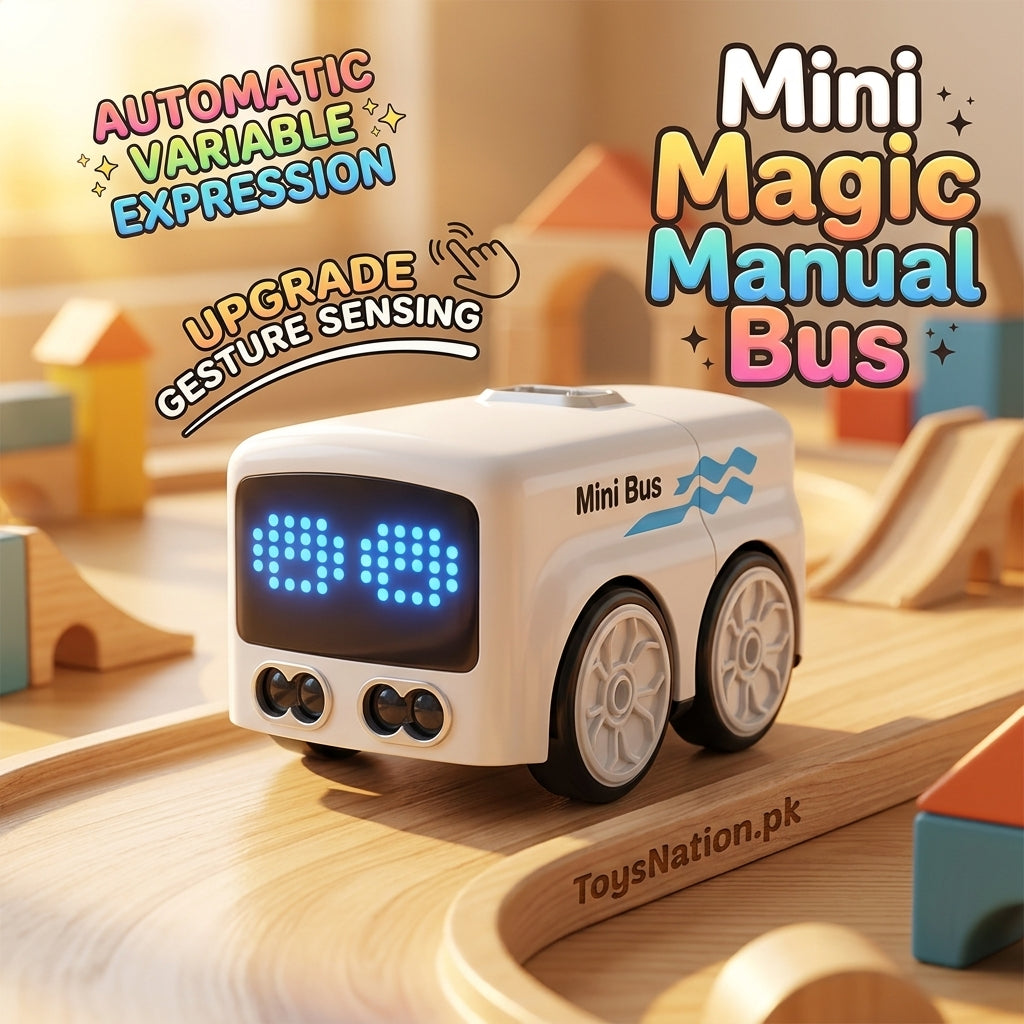 RC Follow Ball Mini Magic Bus With Face LED Light