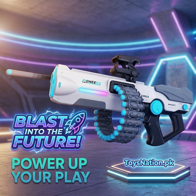Electric Auto-Fire Soft Dart Blaster with Scope - 30 Foam Darts Included Main Image