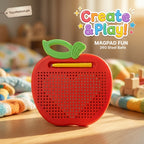 Magnetic Apple Drawing Board - Learning Board with 10 Pattern Cards for Kids