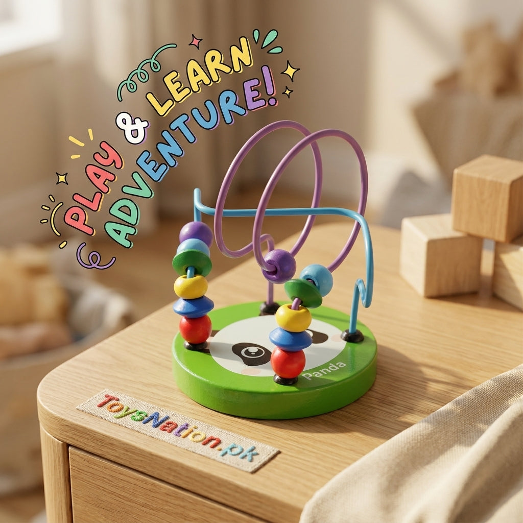 Panda Bead Maze – Wooden Wire Loop Toy for Toddlers | Fine Motor Skills Secondary image