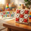Wooden Tic-Tac-Toe Board Game – Classic XO Strategy Game for Kids - Pack of 1