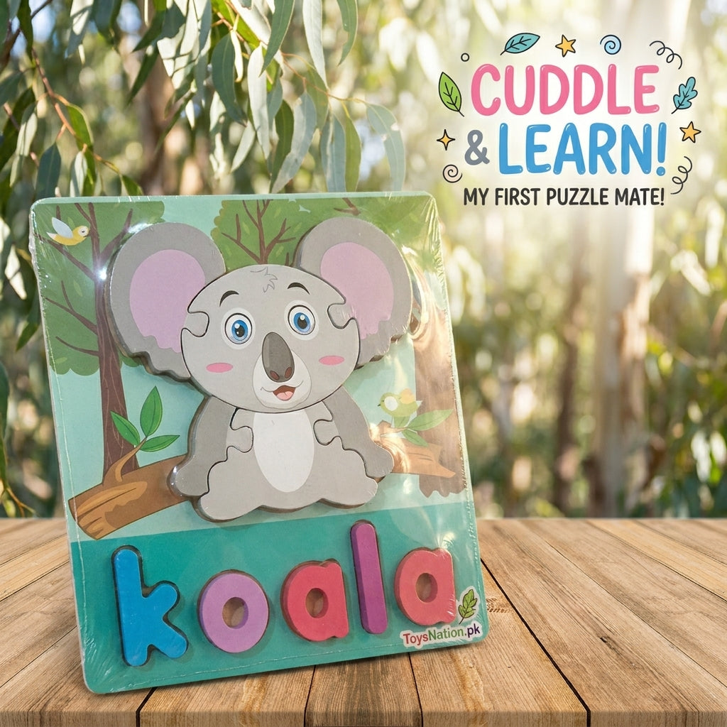 Wooden Puzzle Board – Slide & Learn Fun Puzzle Adventure - PACK OF 1