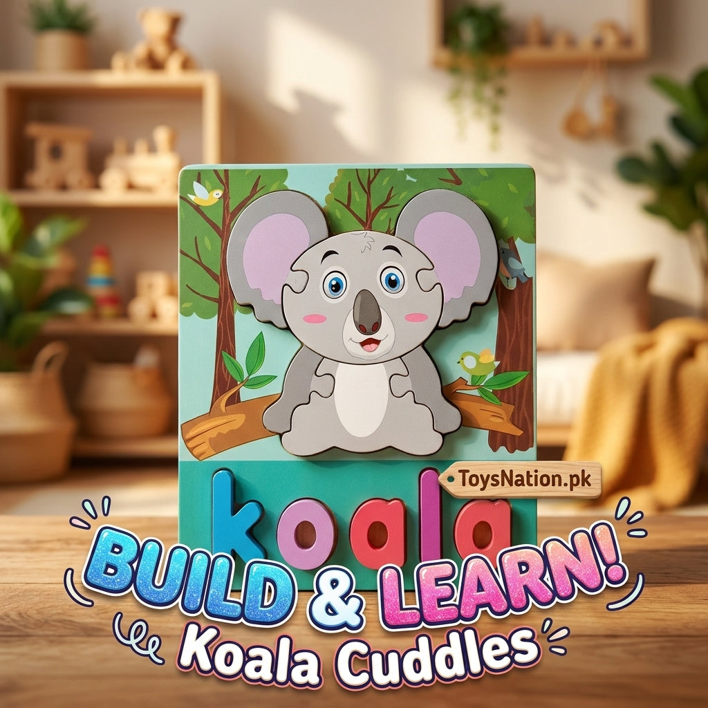 Wooden Puzzle Board – Slide & Learn Fun Puzzle Adventure - PACK OF 1