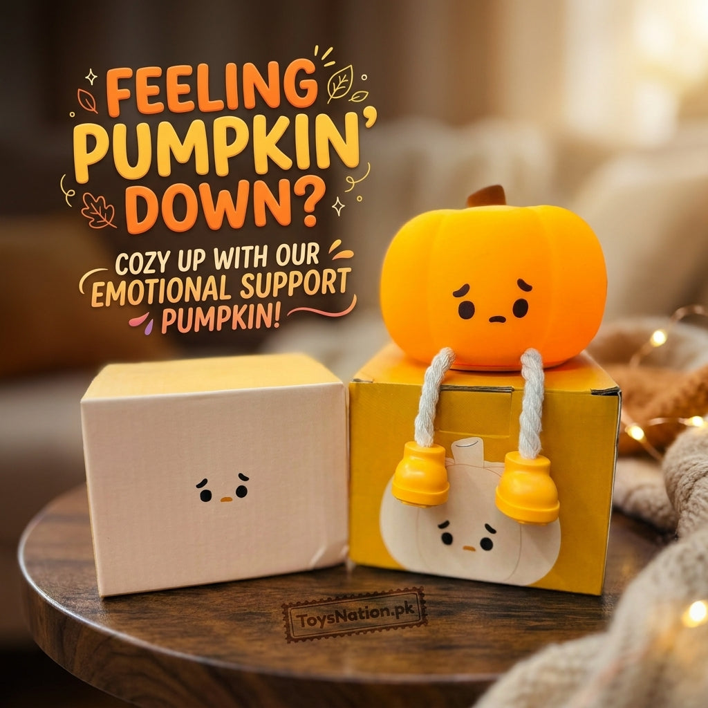 Glo-Gourd Pals Pumpkin Night Light – Cute Glowing LED Lamp for Kids'
