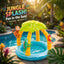 Jungle Adventure Inflatable Baby Pool | Palm Tree Canopy Splash Pool for Babies & Toddlers