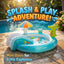 Mini Oasis Inflatable Kids Water Play Center | Slide, Sprinkler Umbrella & Crocodile Pool for Toddlers