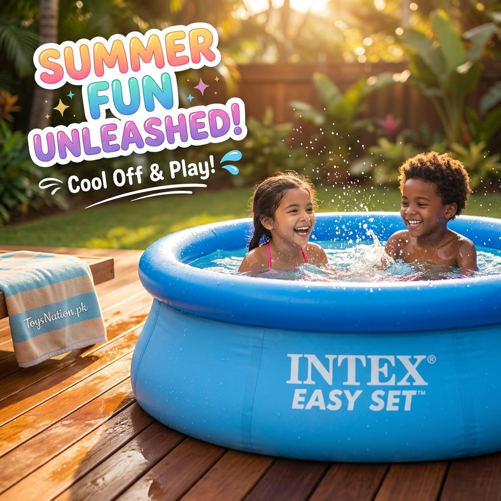 Easy Set Inflatable Round Pool | Quick Setup Outdoor Swimming Pool for Kids & Family Secondary image